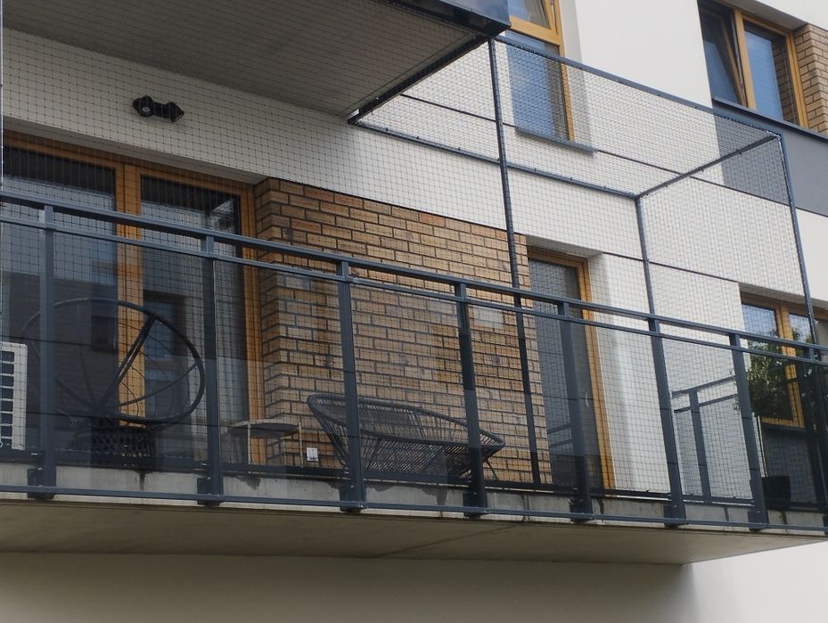 Montaż siatki na balkon dla kota/przeciw ptakom. W MAX 5 DNI ROBOCZYCH