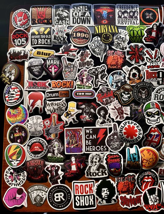 100 Stickers Rock
