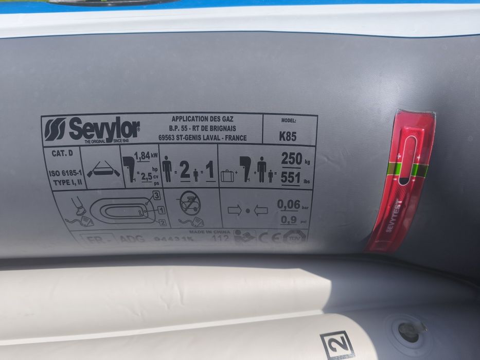 Barco Sevylor Caravelle K85_ 3 pessoas _Como novo