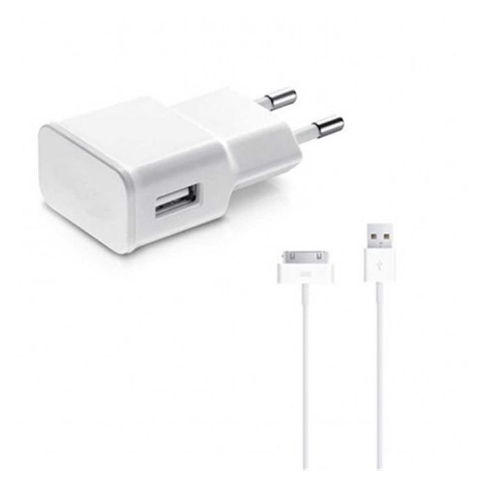 Carregador e cabo USB para iPhone 3/3GS com ficha de 30 pinos