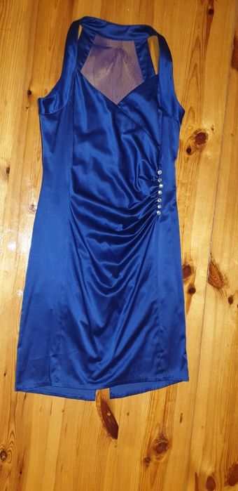 Sukienka granatowa wizytowa 44