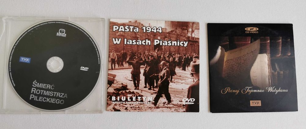 Zestaw filmów historycznych 3 szt. 2x DVD 1x VCD
