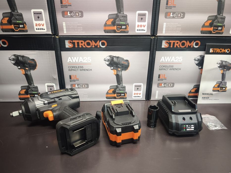 Гайковерт Stromo AWA25 1 АКБ и З/П