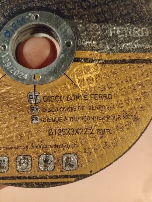 Conjunto de 3 discos de corte de ferro