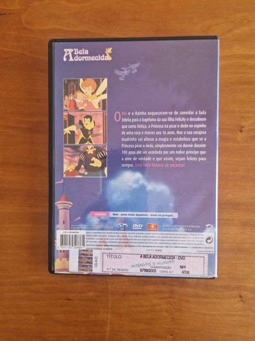 DVD de animação "A Bela Adormecida"
