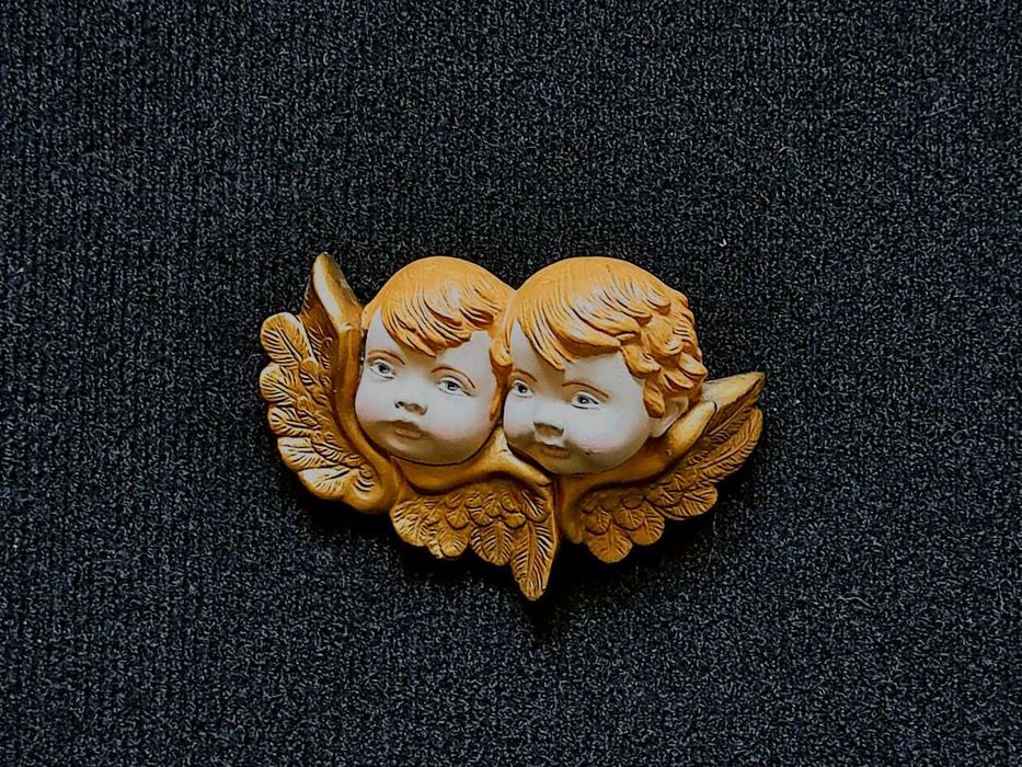 Artesanato português anjos em gesso pintados à mão