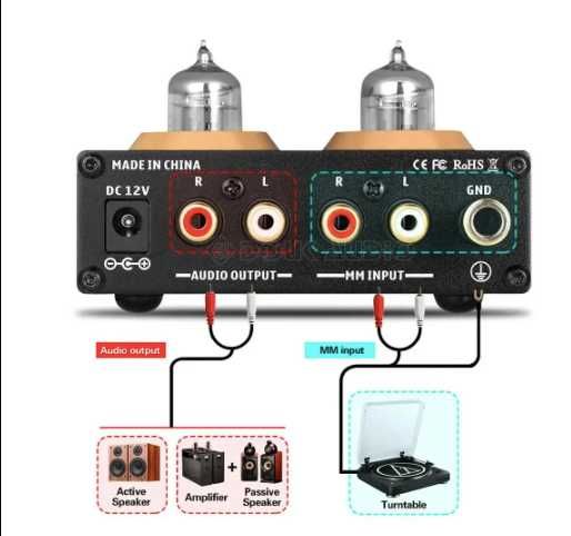 Ламповый фонокорректор TUBE T3 для винилового проигрывателя: 1 899 грн ...