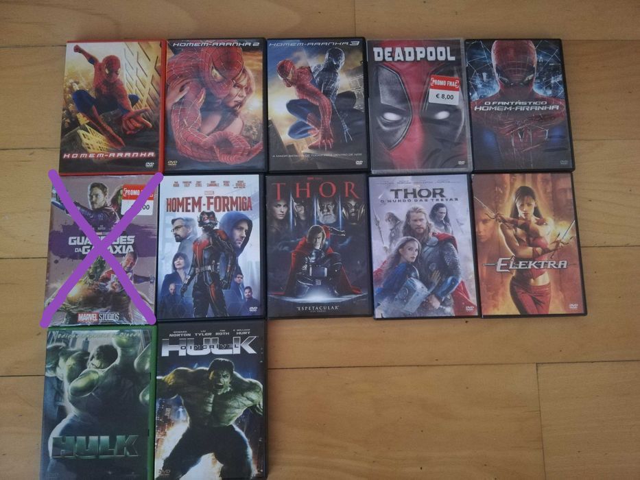 Venda de Filmes - Marvel
