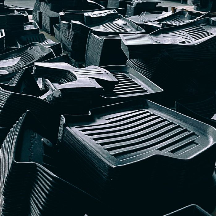 Автомобільні 3D line килимки Stingray гумові коврики в салон 3д