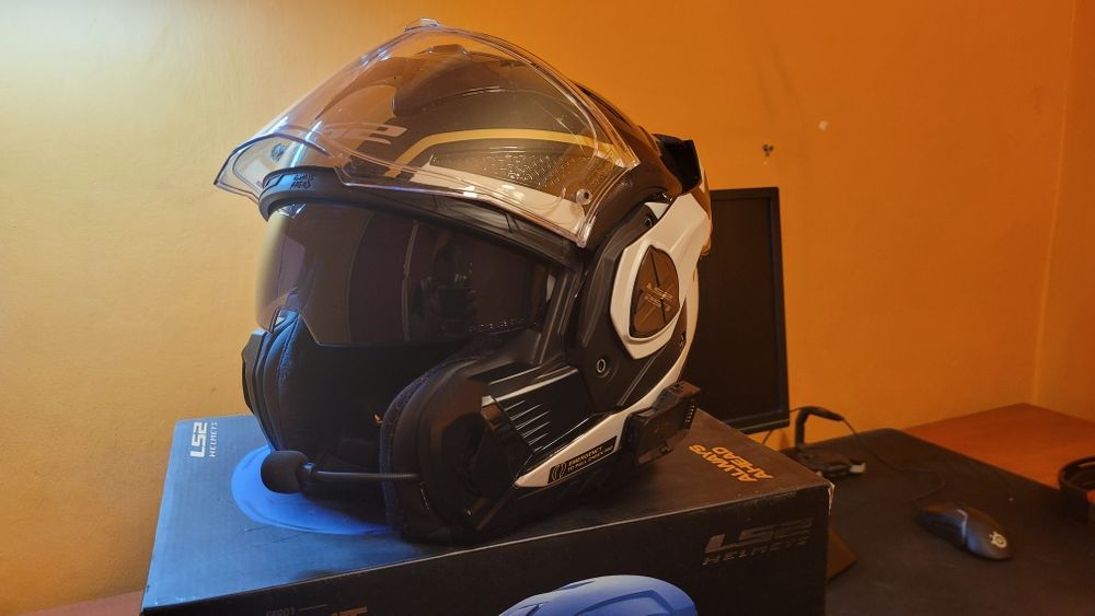 Kask LS AVANT X - XXXL (65-66) FF901 ece22.06 + CARDO EDGE (centralka)