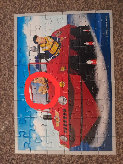 Strażak Sam Puzzle + karty do gry