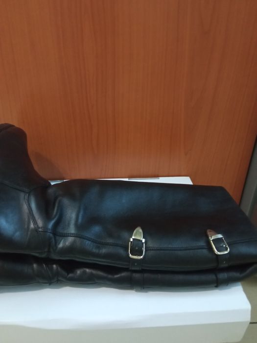 Женские зимние кожаные сапоги. Италия