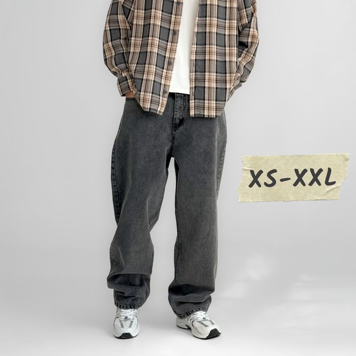 Джинси чоловічі baggy jeans, широкие джинсы мужские реп rap sk8 ск8 XS