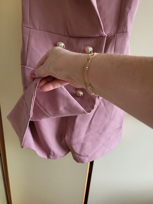 Kombinezon damski - nowy pudrowy róż