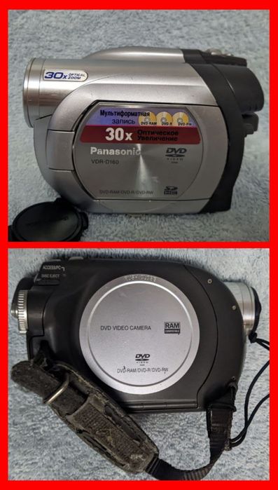Видеокамера panasonic  VDR-D160 с 30× оптическим зумом