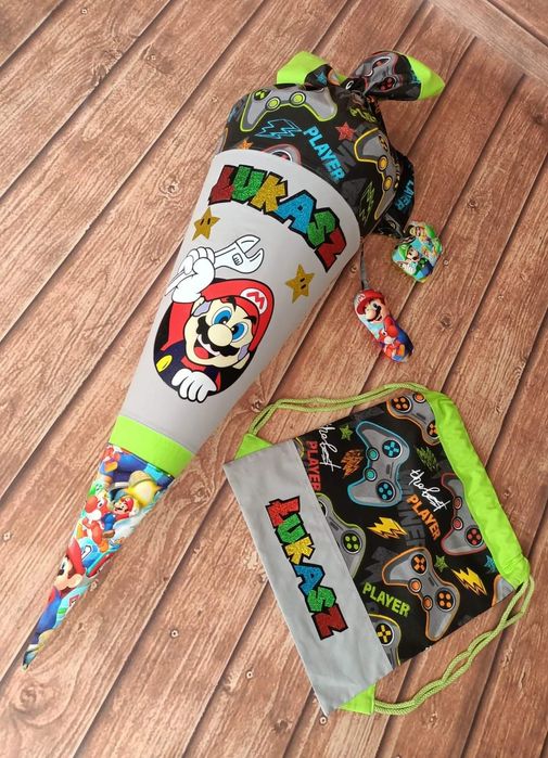 Tyta róg obfitości dla pierwszoklasisty handmade