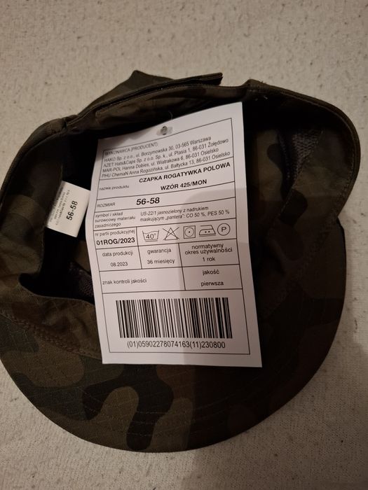 Czapka rogatywka WOT.