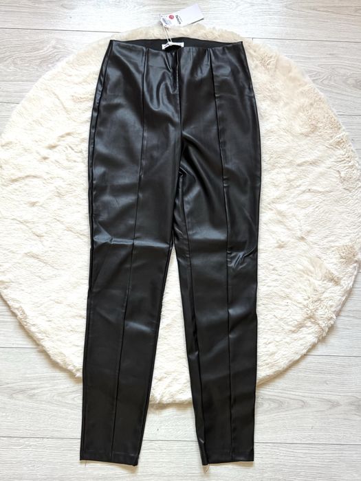 Sinsay nowe legginsy skórzane
