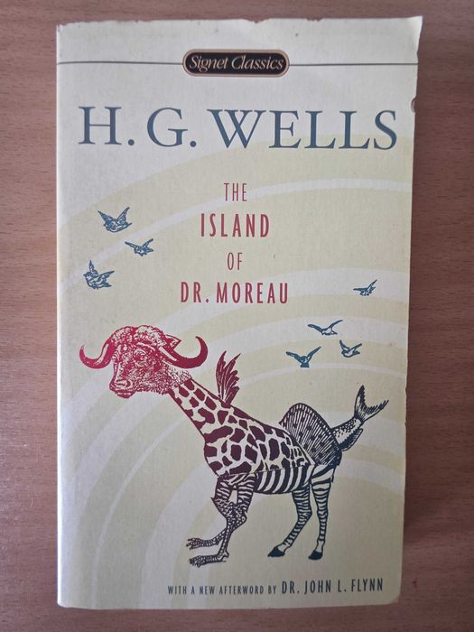 Livro de ficção científica "The Island of Dr. Moreau" de H. G. Wells