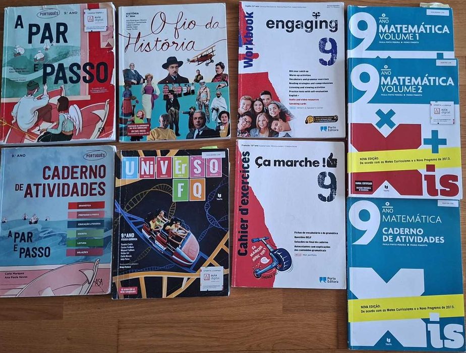 Manuais e Cadernos Atividades 9º ano