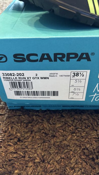 ténis trail Scarpa Ribelle Run XT GTX NOVOS 38 2/3