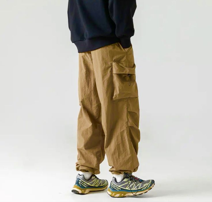 Карго штаны Cargo Gore-Tex Карго на утяжках парашюты оверсайз
