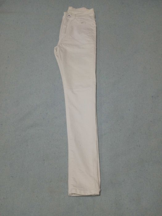 Calças de ganga branca para mulher