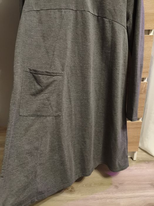 Sukienka szara na codzień rozmiar 44