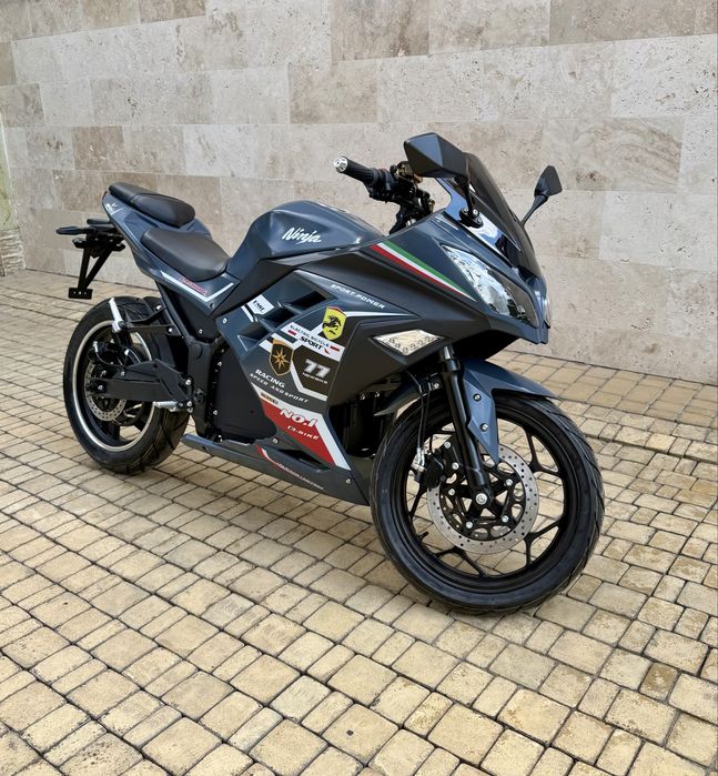 Електробайк Ninja 2999Вт, сірий, гарантія, електромотоцикл, є розстрочка
