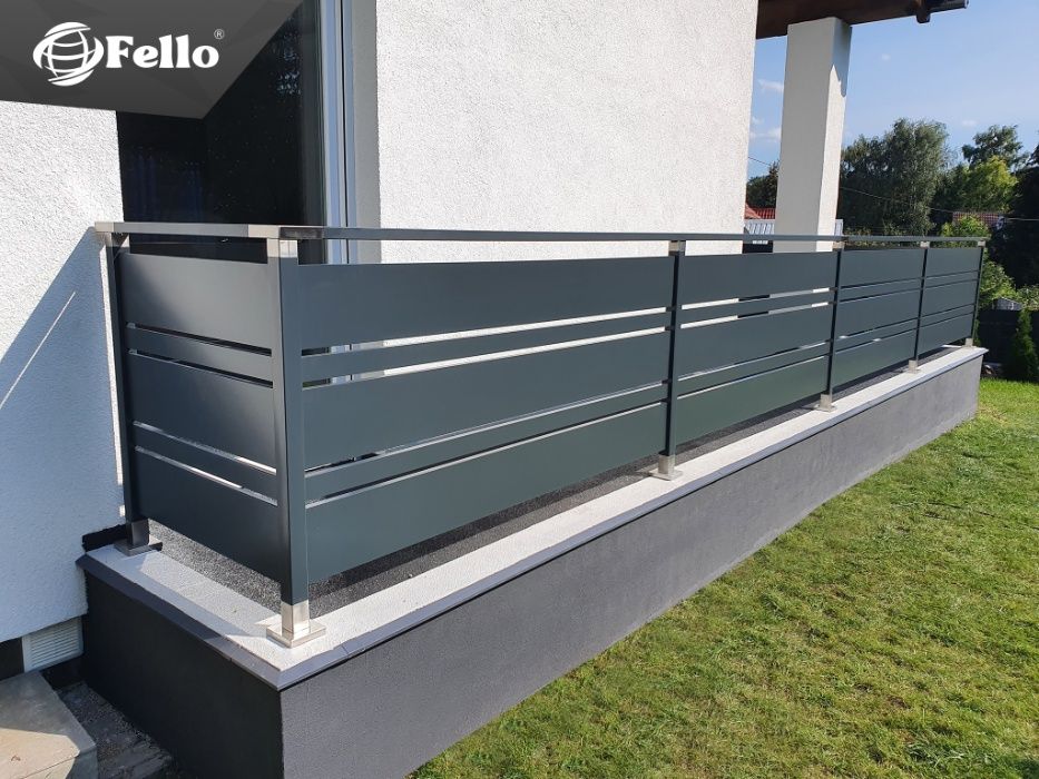 Balustrada SOLID Barierka Nowoczesna taras balkon montaż wysyłka kraj