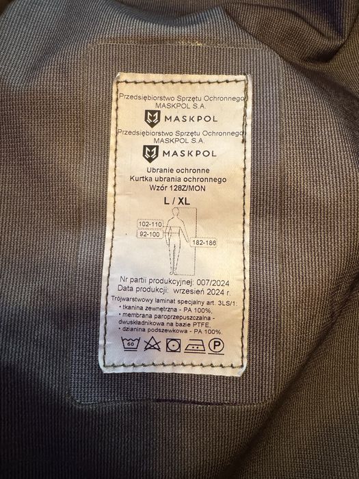 Ubranie ochronne gore-tex 128/MON/XL