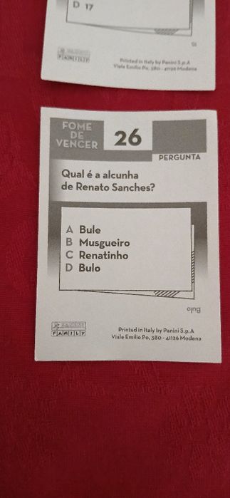 Cromos Fome de Vencer - Family