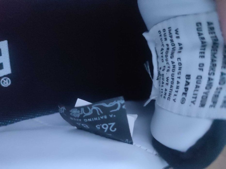 Bape Sta Patent Leather Black White