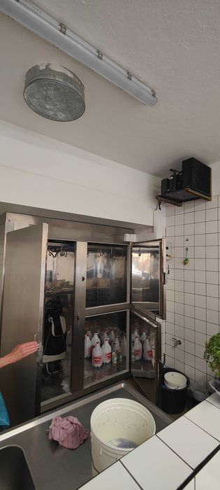 Frigorífico Comercial de Aço inoxidável com motor funcional