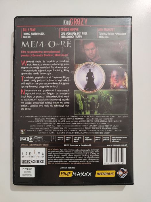 Mem-o-re - płyta DVD