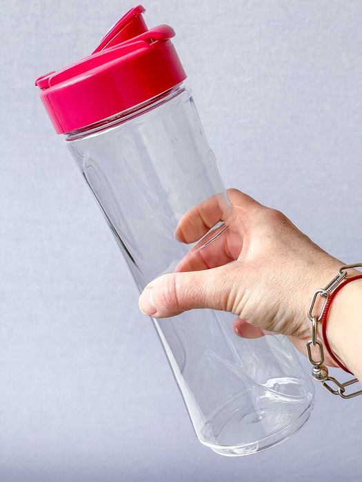 Блендер DSP KJ-2053 з шейкером 600 мл, 300 Вт — рожевий та зелений