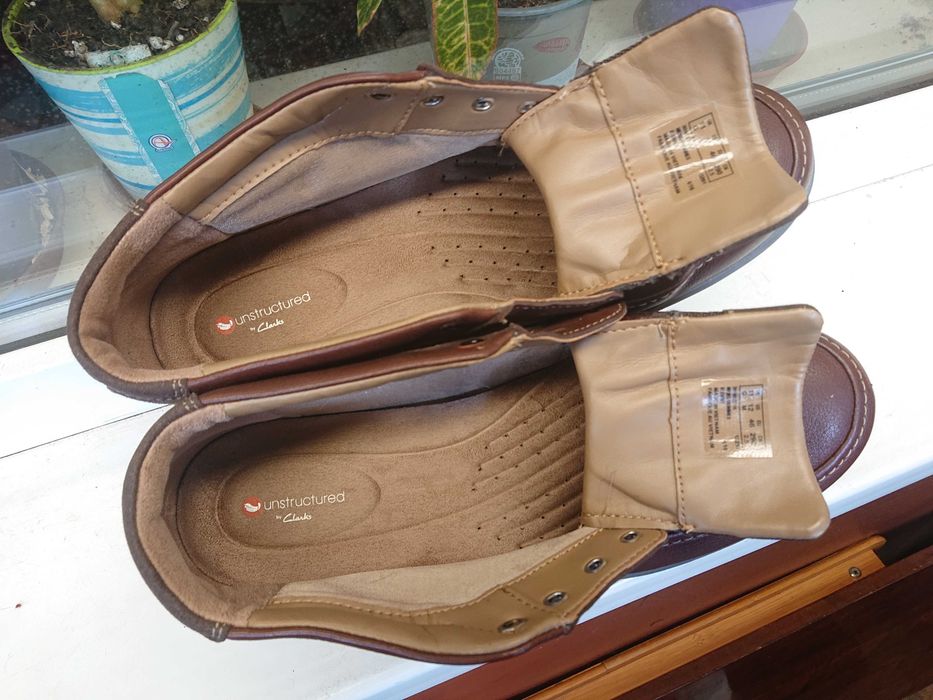 Очень  легкие и удобные   ботинки " CLARKS ® Unstructured " ОРИГИНАЛ 45 р.