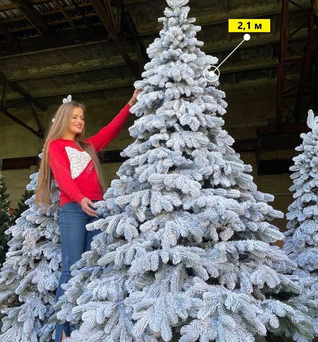 ‼️ Пишна штучна ялинка засніженна лита. Елка искусственная заснеженная