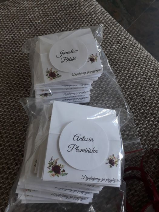 Winietki kolorystyka dowolna