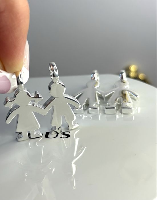 TOUS wisiorek Sweet Dolls chłopiec dziewczynka srebro 925