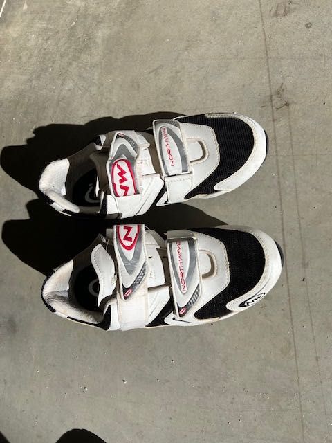 Sapatos Shimano system em bom estado 42