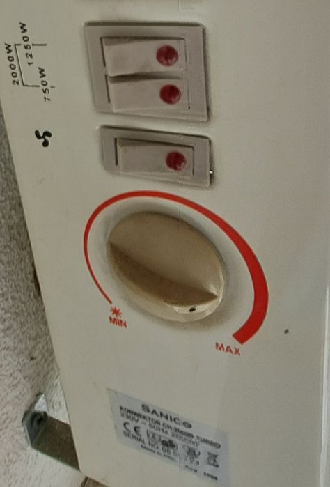 Grzejnik sanico konwektor 2000w - 6 sztuk używane (cena za 1)