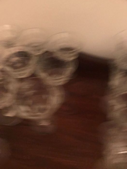 Copos cristal mais garrafas