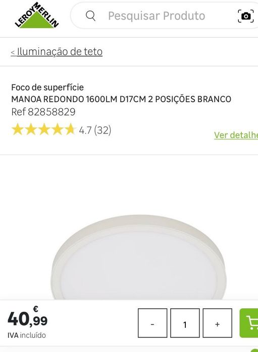 Focos de superfície Manoa leroy Merlin