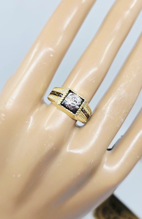 Złoty sygnet męski próba 585 14k