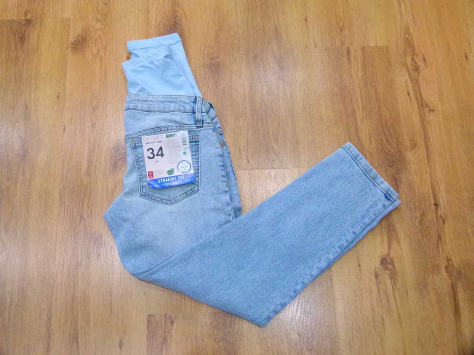 Esmara spodnie ciążowe rozm 34 XS nowe z metką rozciągliwe model Straight Fit