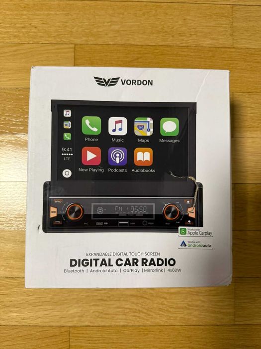 Radio Vordon Sydney HT-522 - Wysuwany Ekran - Android Auto / CarPlay