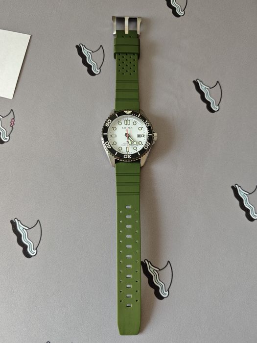 Citizen Promaster Marine Diver Eco-Drive BN0265-00A (Biała tarcza / White dial)