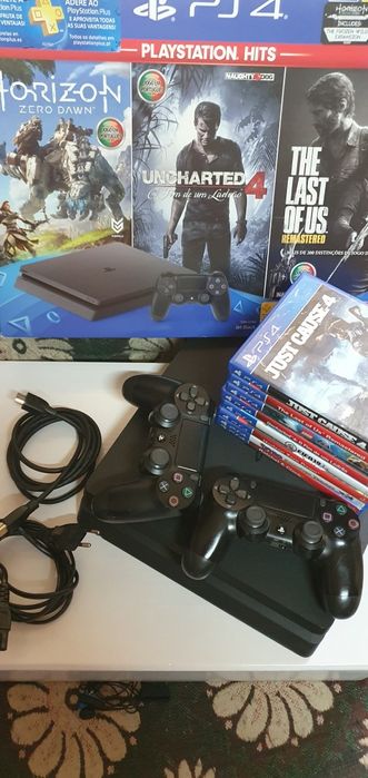 Ps4 slim 500gb + 2 controllers + jailbreak LAPSE BD-J64585813551489120