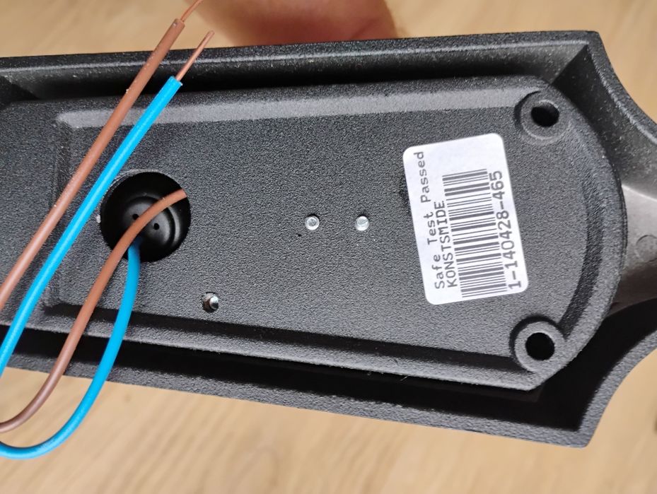 Lampa ogrodowa tarasowa IP 23